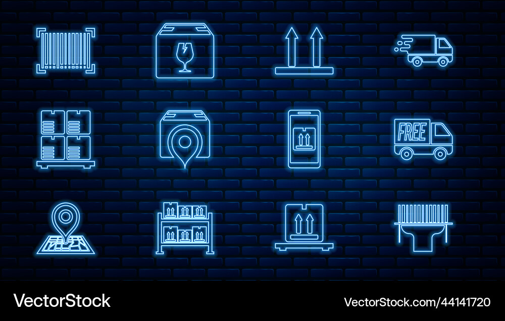 Set line scanner scanning bar code free delivery Set line scanner scanning bar code free delivery Vector Image