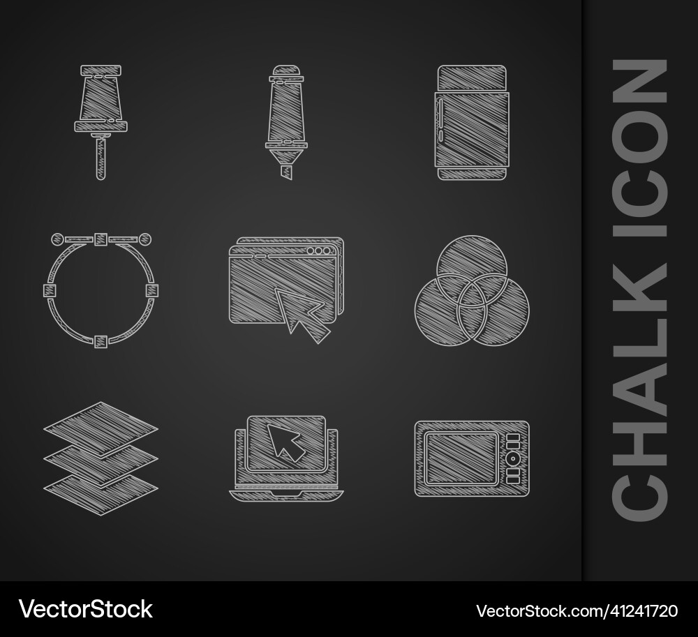 Set web design and development laptop cursor Set web design and development laptop cursor Vector Image