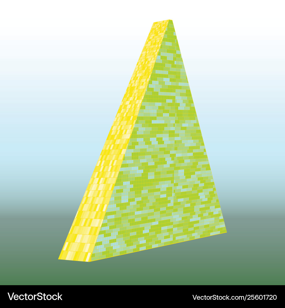 Triangular tower layout Vector Image