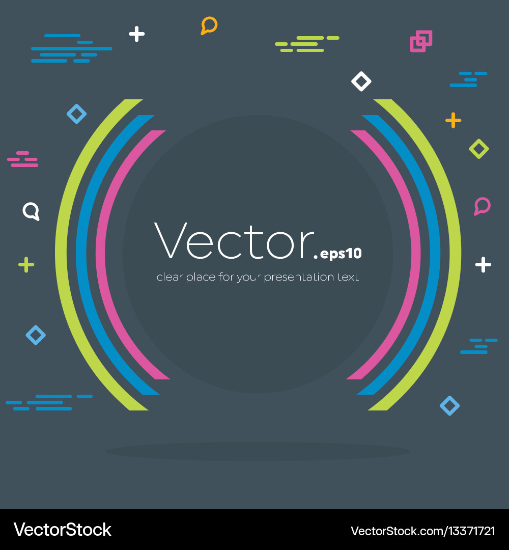 Abstract concept empty speech square quote vector image