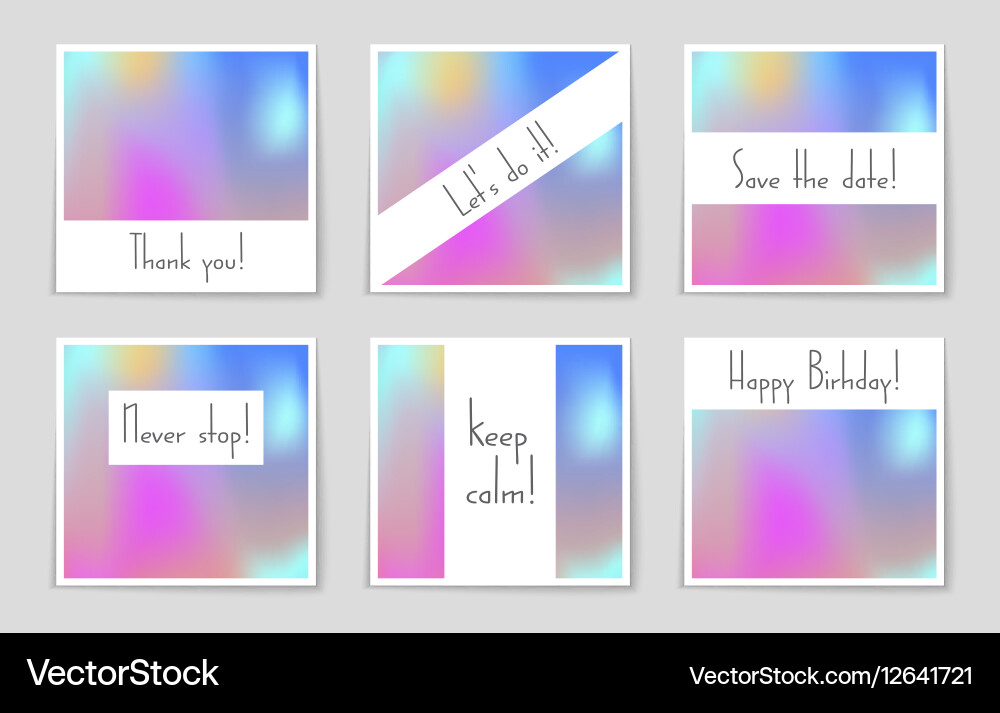 Abstract layout background set for art vector image