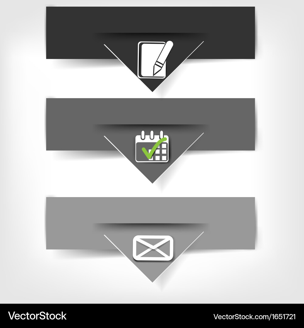 Blank for text with infographic elements and web vector image