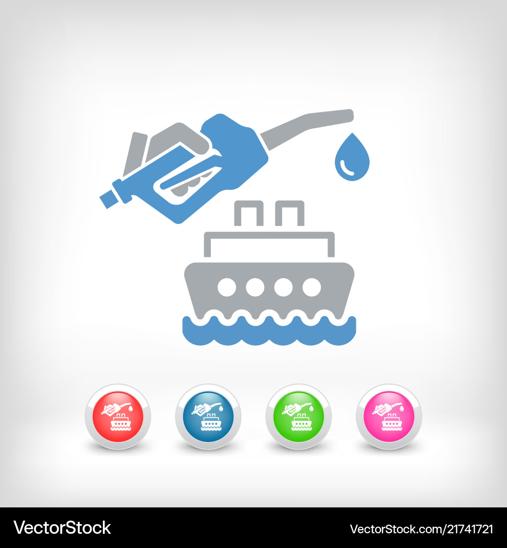 Boat fuel icon Boat fuel icon vector image