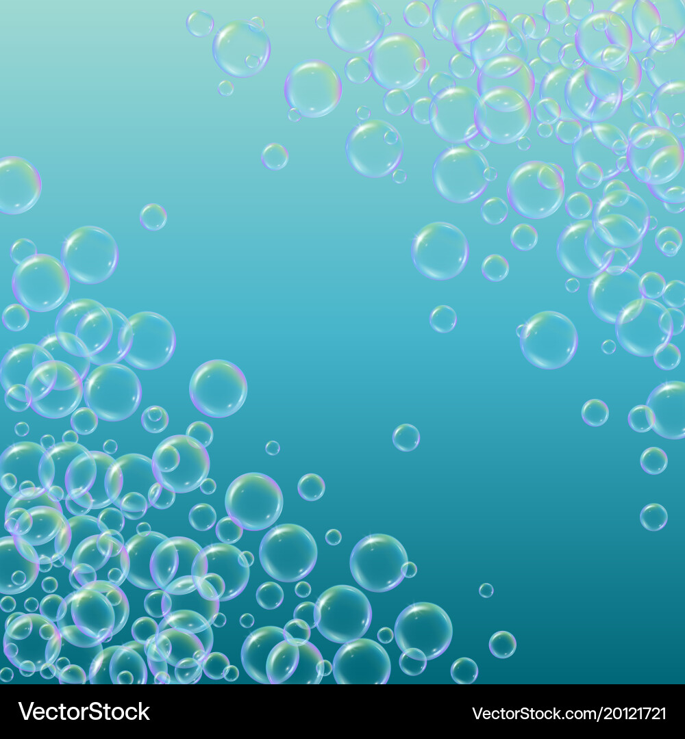 Cleaning foam on gradient background Vector Image