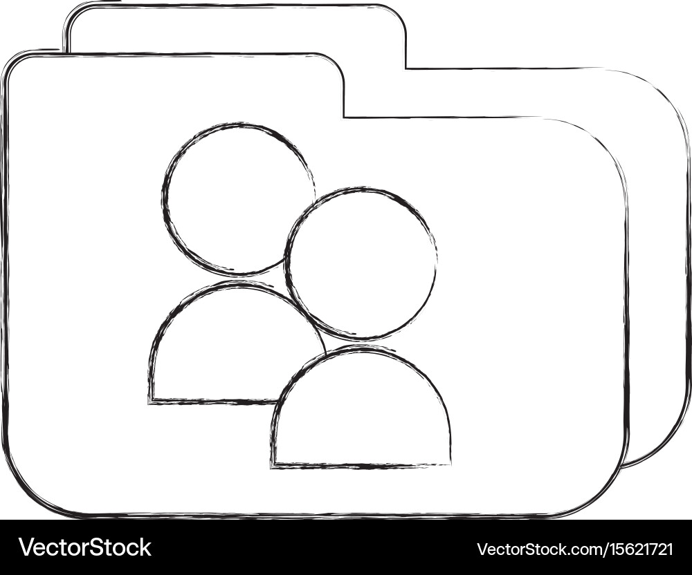 File folder with documents Vector Image