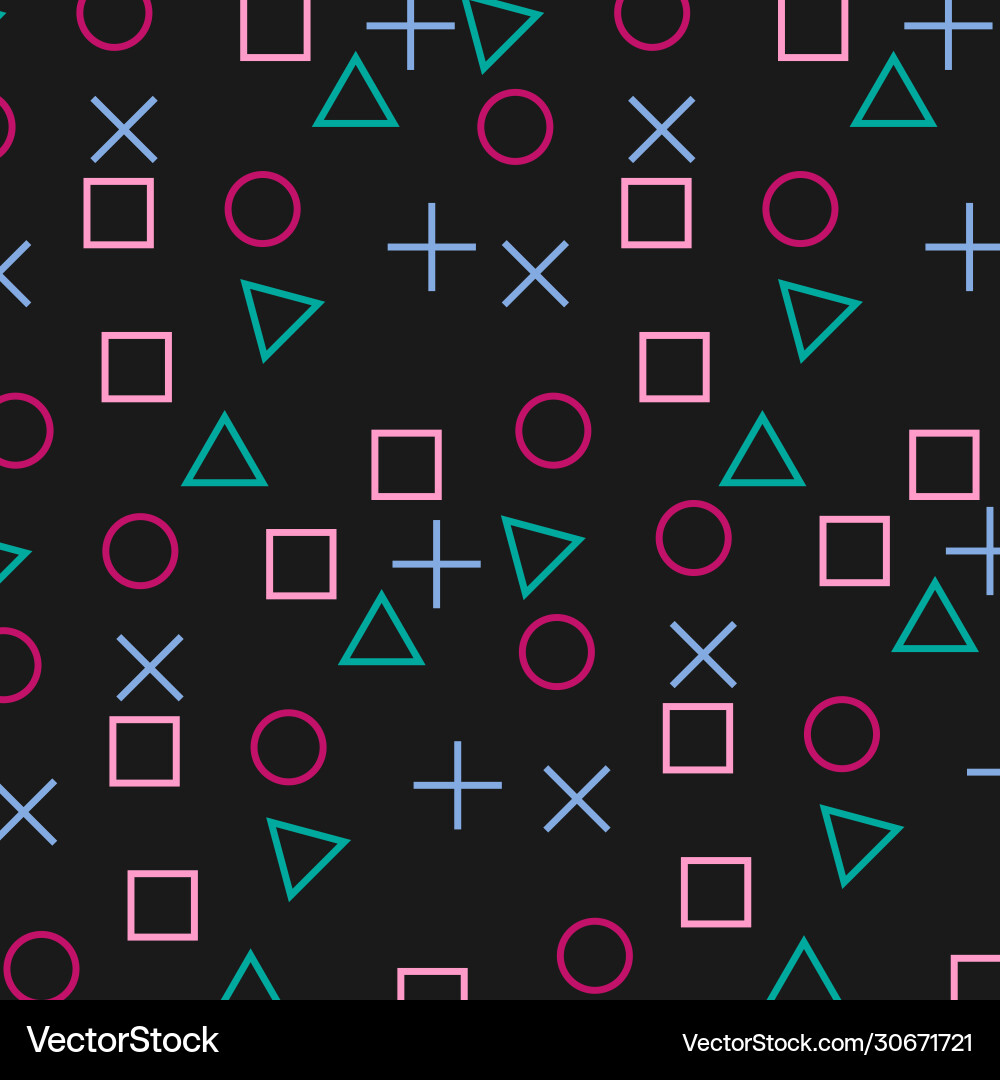 Game controller pattern Game controller pattern vector image