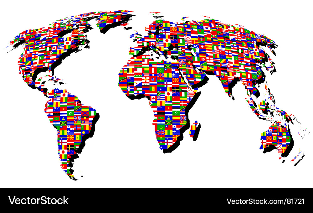 Global Map Background vector image