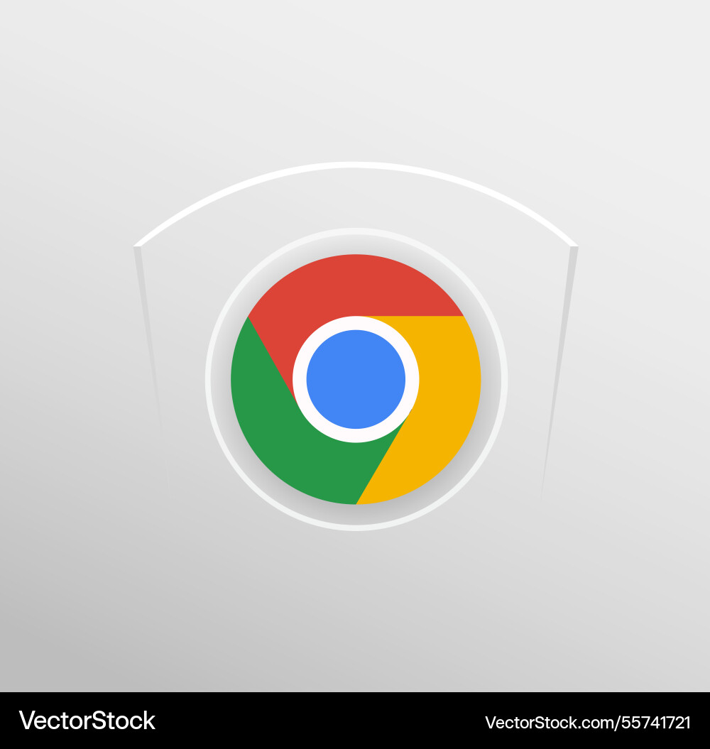 Google chrome logo Vector Image