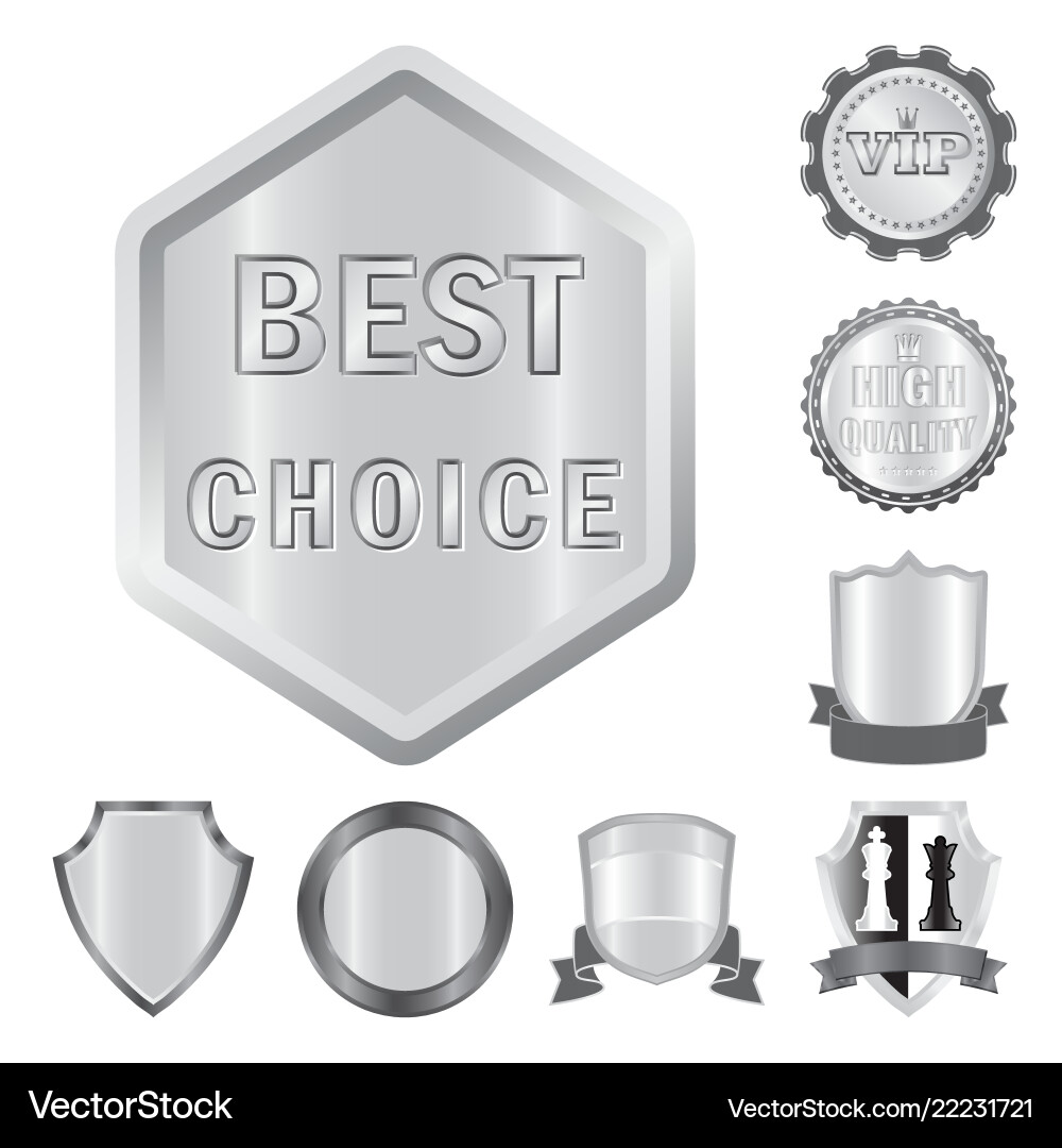 Isolated object of emblem and badge logo Isolated object of emblem and badge logo Vector Image