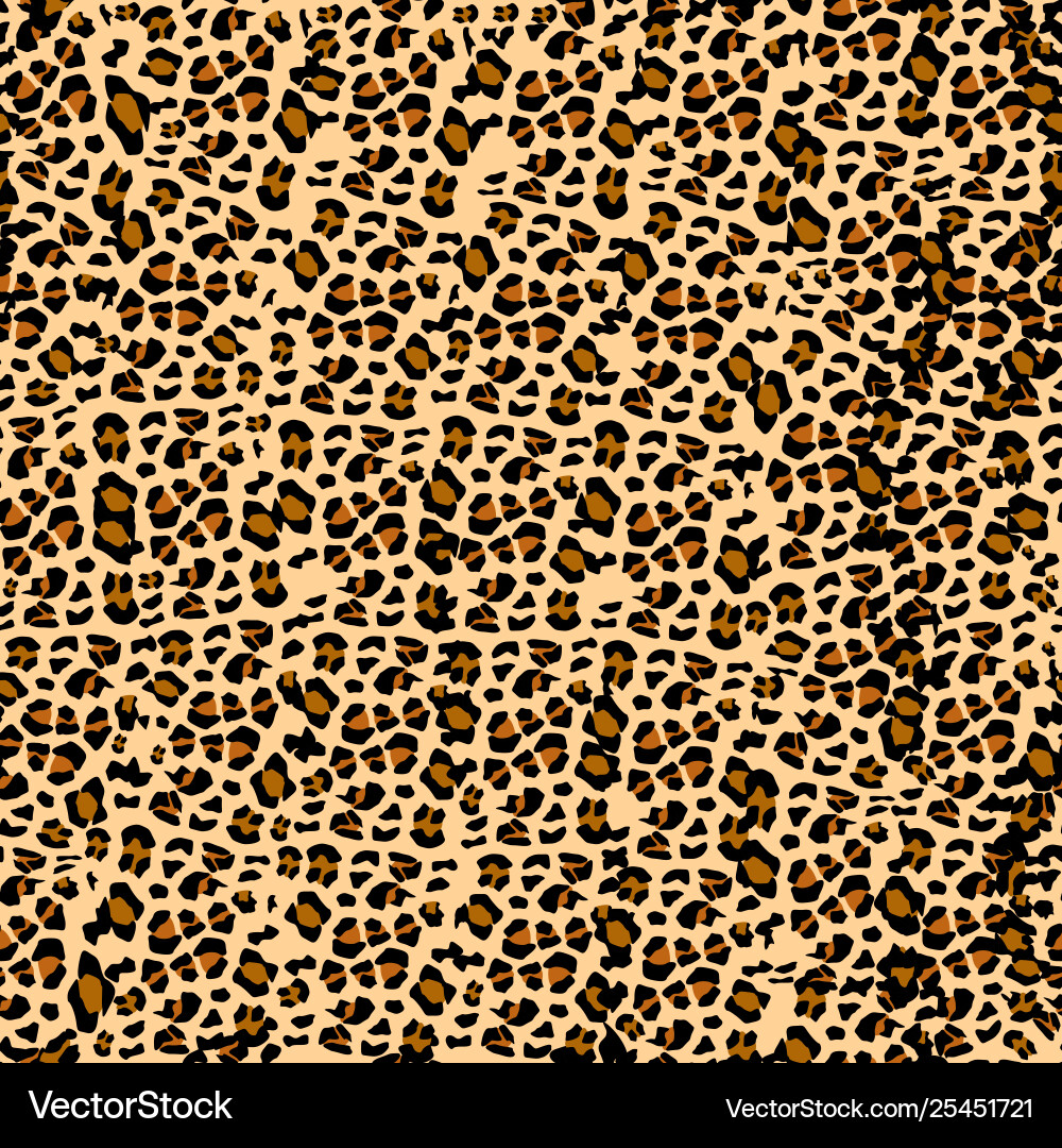 Leopard pattern seamless print realistic Leopard pattern seamless print realistic vector image