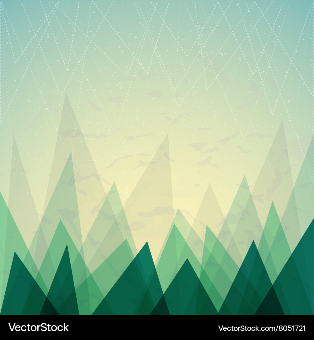 Overlapping Geometric Triangles Background vector image