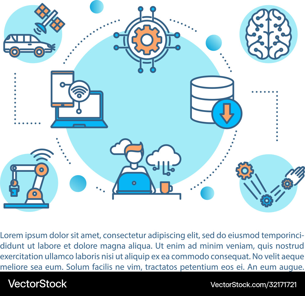 Remote device control concept icon with text Vector Image