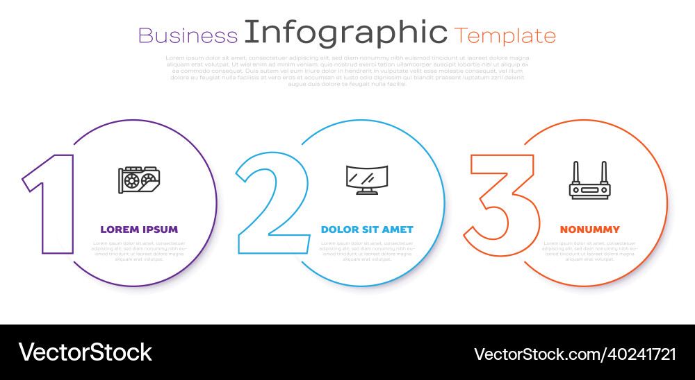 Set line video graphic card computer monitor Set line video graphic card computer monitor vector image