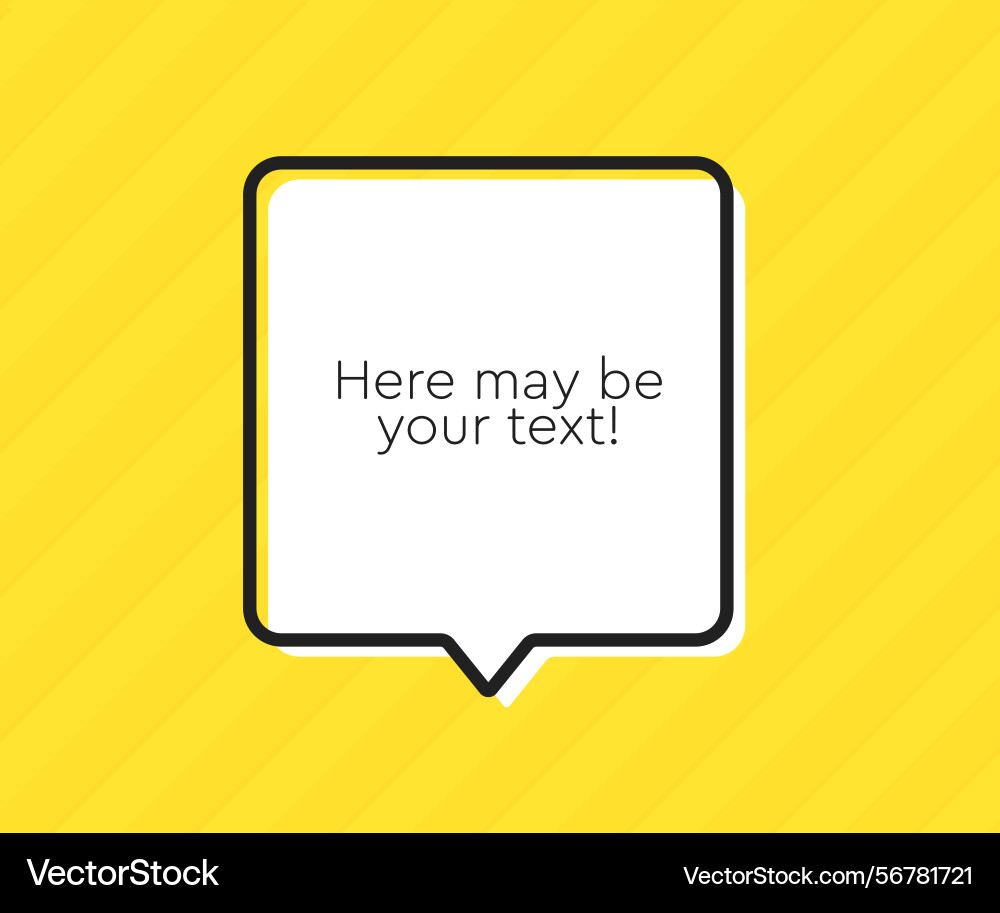Speech bubble space for quote text frame message Speech bubble space for quote text frame message vector image