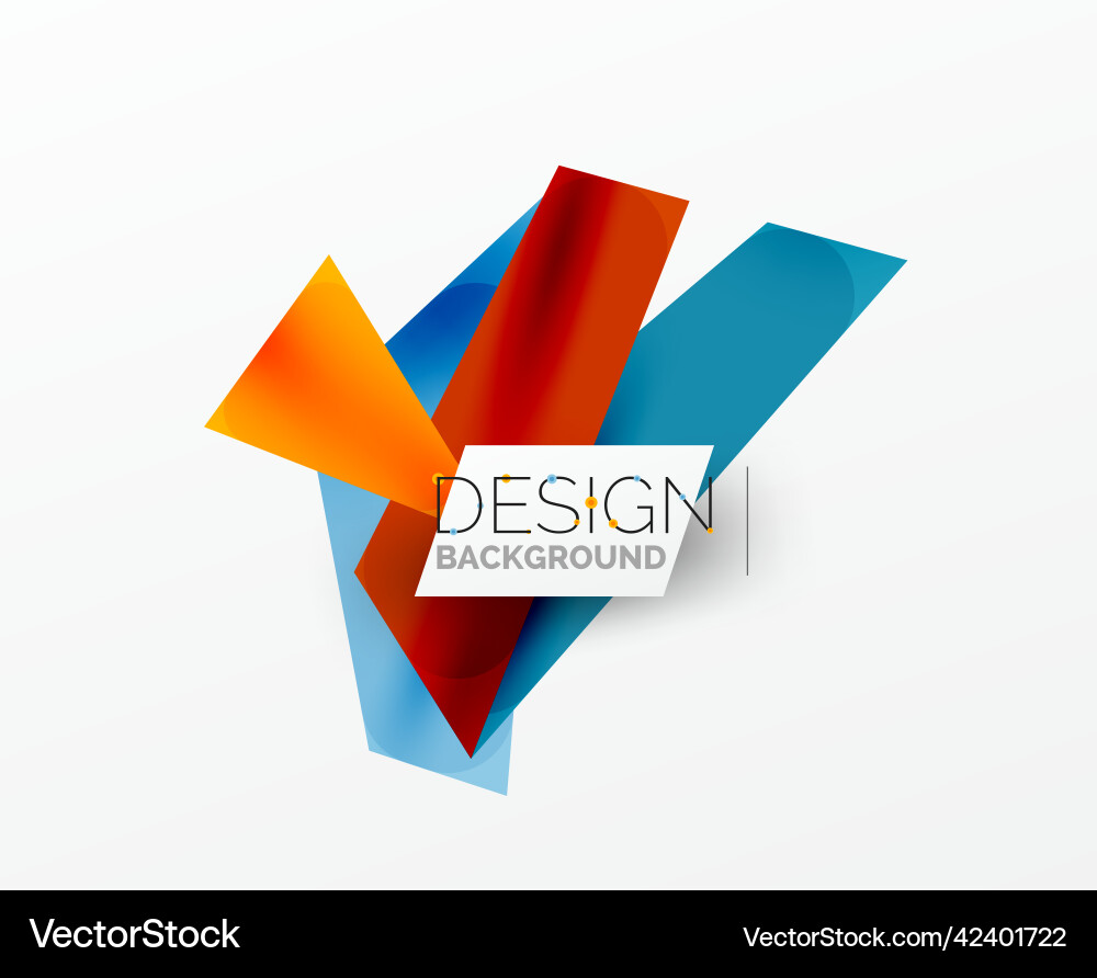 Background abstract overlapping shapes minimal Vector Image