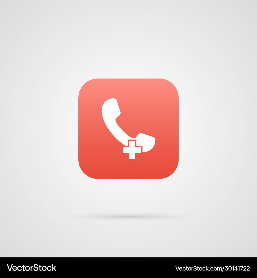 Call icon with add sign and new plus vector image