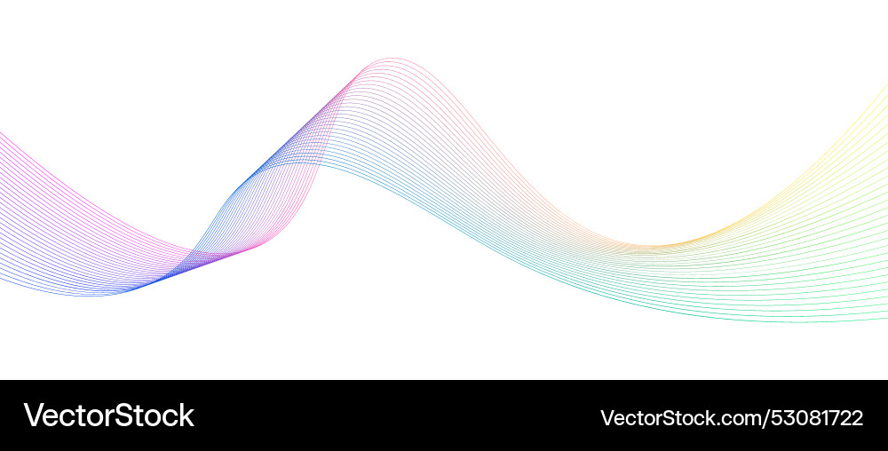 Gradient moving lines design element Gradient moving lines design element vector image