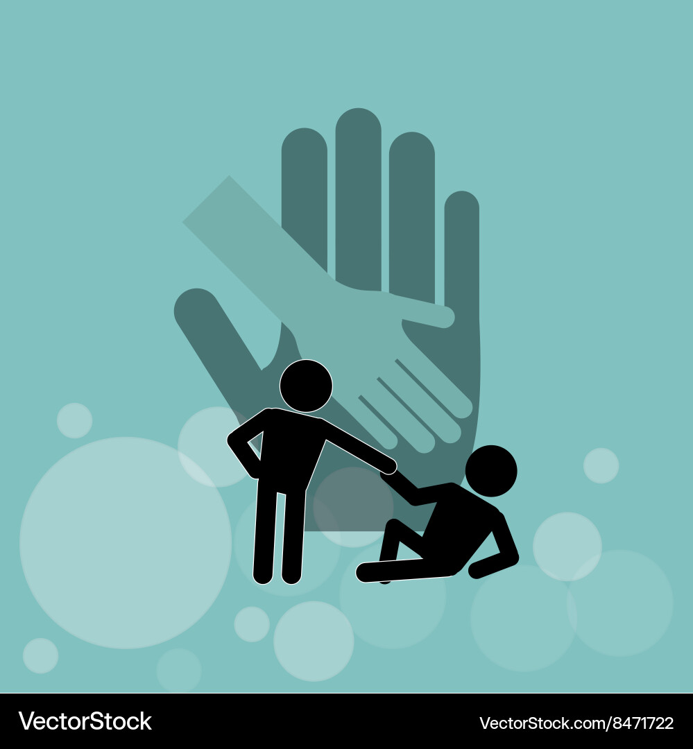Help and support editable Vector Image