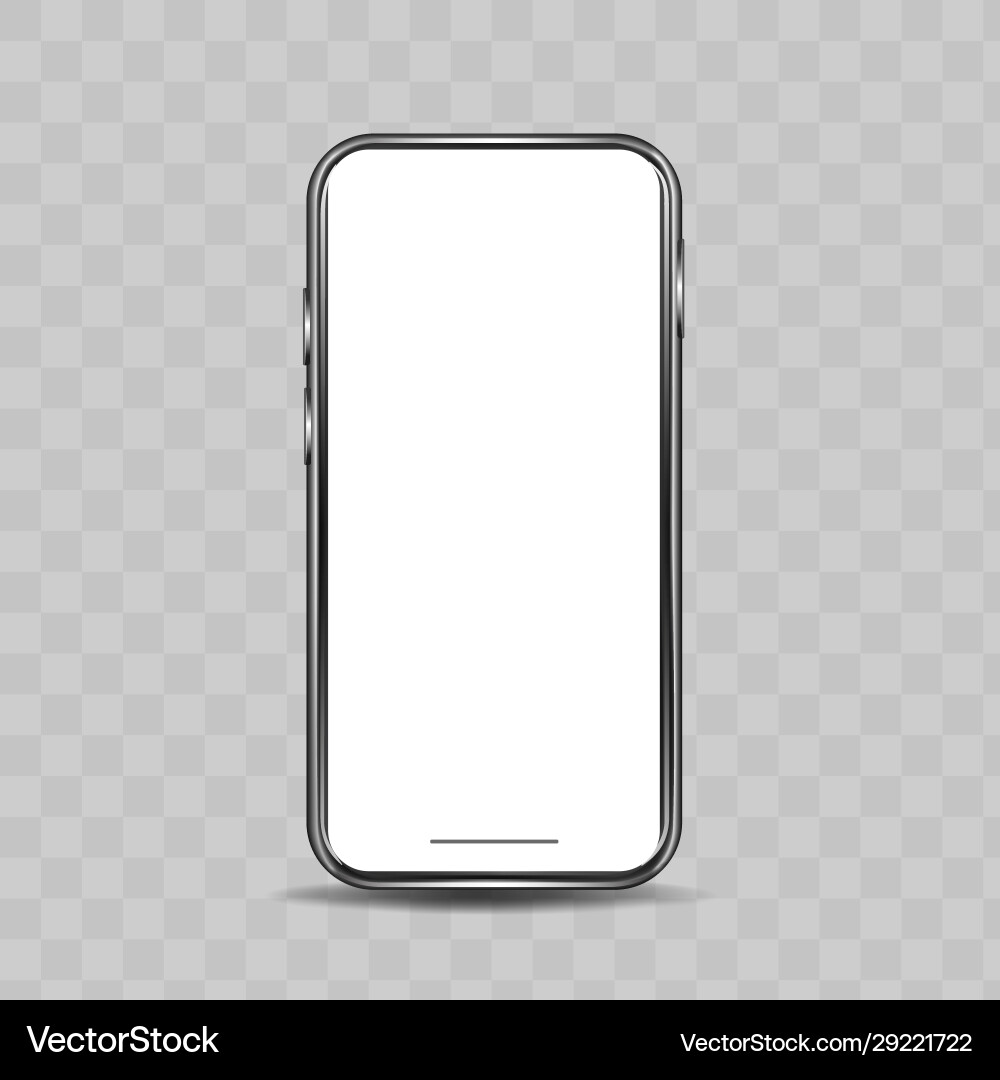 Realistic model phone with a blank display Realistic model phone with a blank display vector image