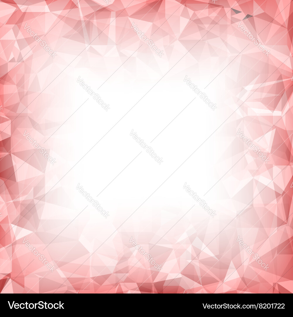 Red Polygonal Abstract Background vector image