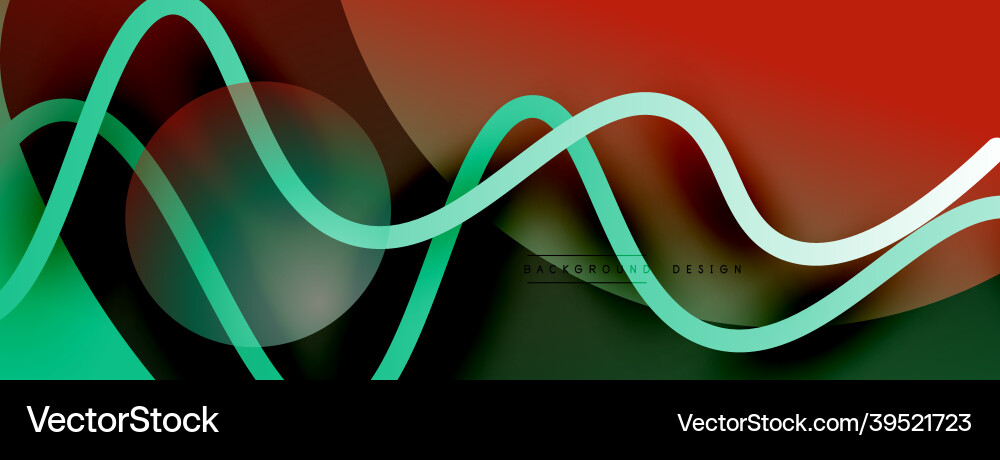 Abstract gradient background with wave line Abstract gradient background with wave line Vector Image