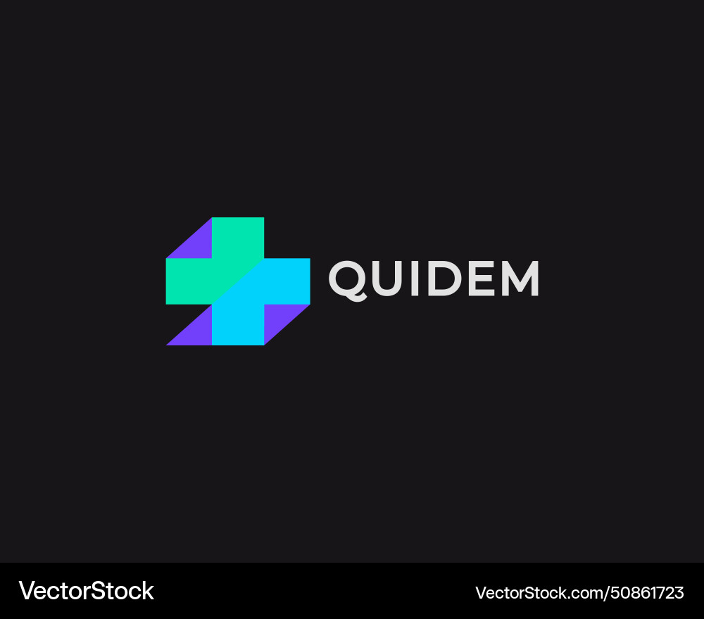 Abstract plus with colorful shadow logo Abstract plus with colorful shadow logo Vector Image