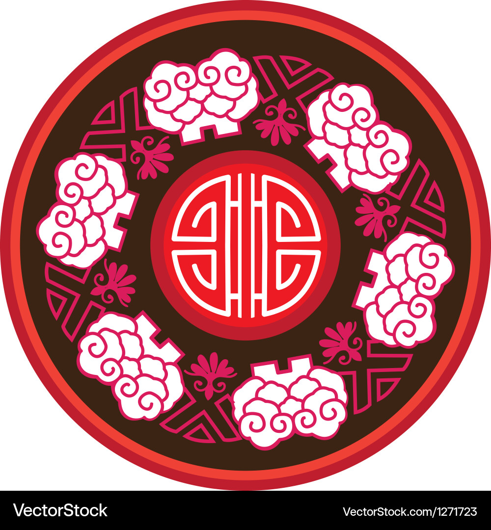 Chinese style patterns Vector Image