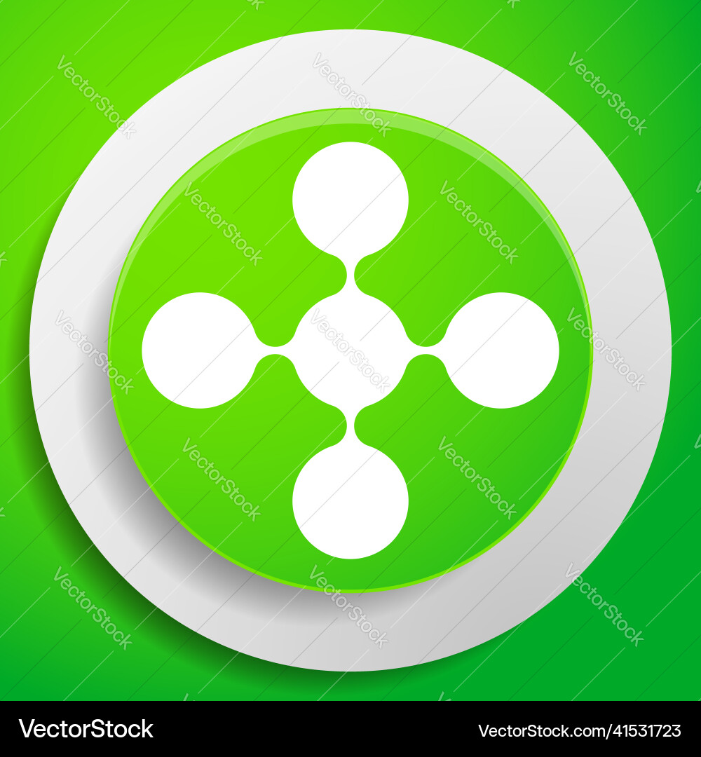 Connected circles nodes as technology tech Vector Image