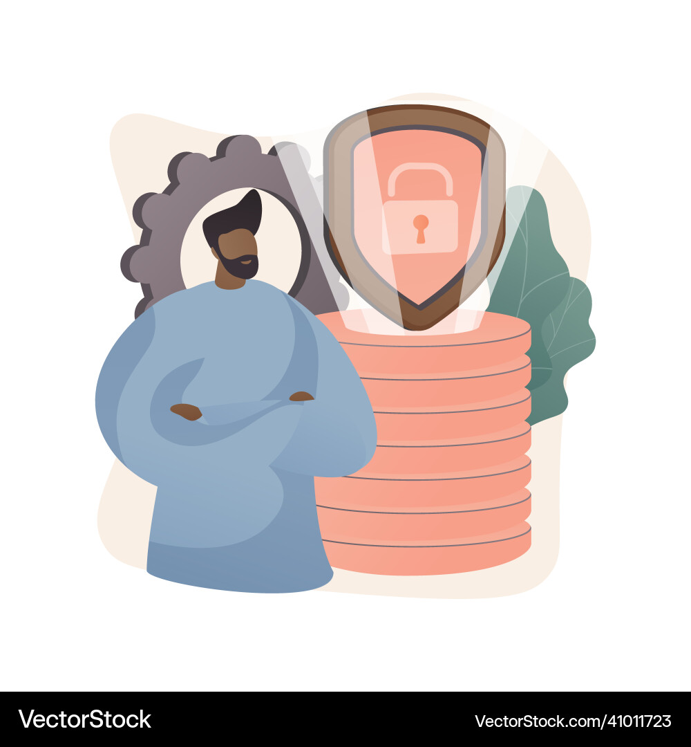 Cyber security data protection abstract concept Vector Image