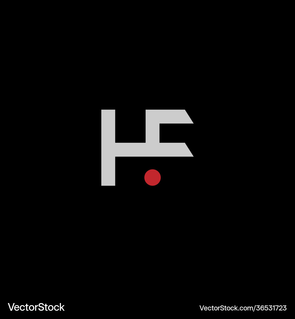 Fh oder hf abstrakt hervorragender Profi Fh oder hf abstrakt hervorragender Profi vektorbild