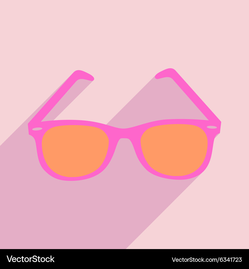 Flat with shadow icon and mobile application vector image