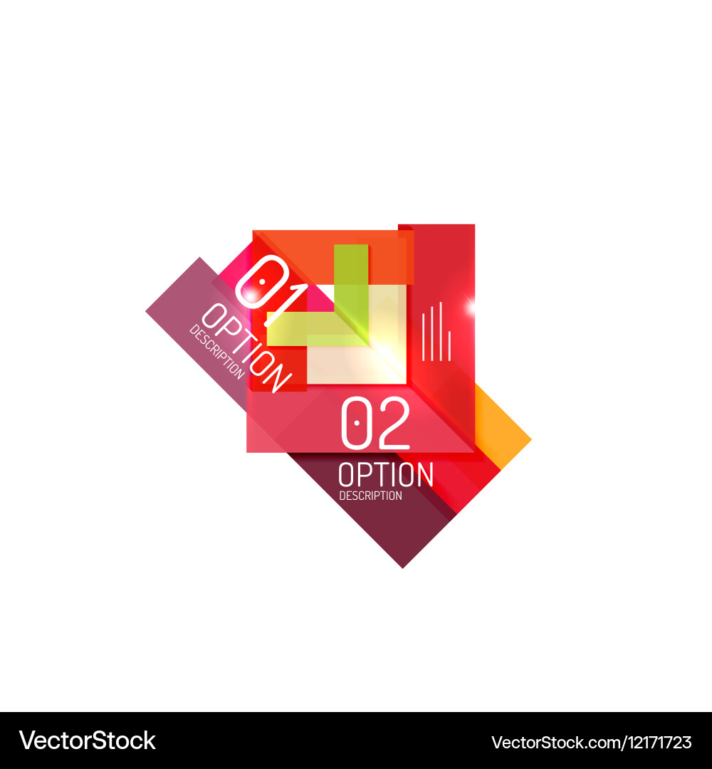 Geometric abstract background colorful elements Vector Image