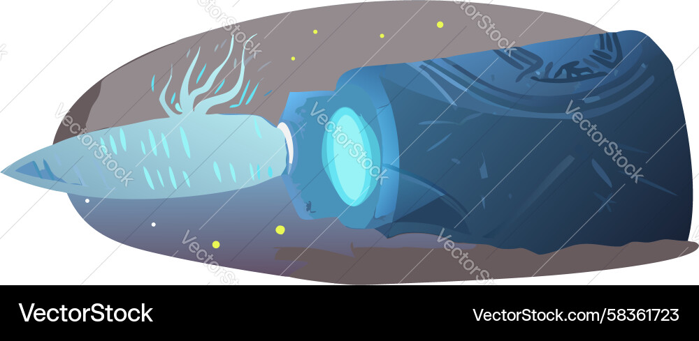 Glowing Ancient Scroll Vector Image