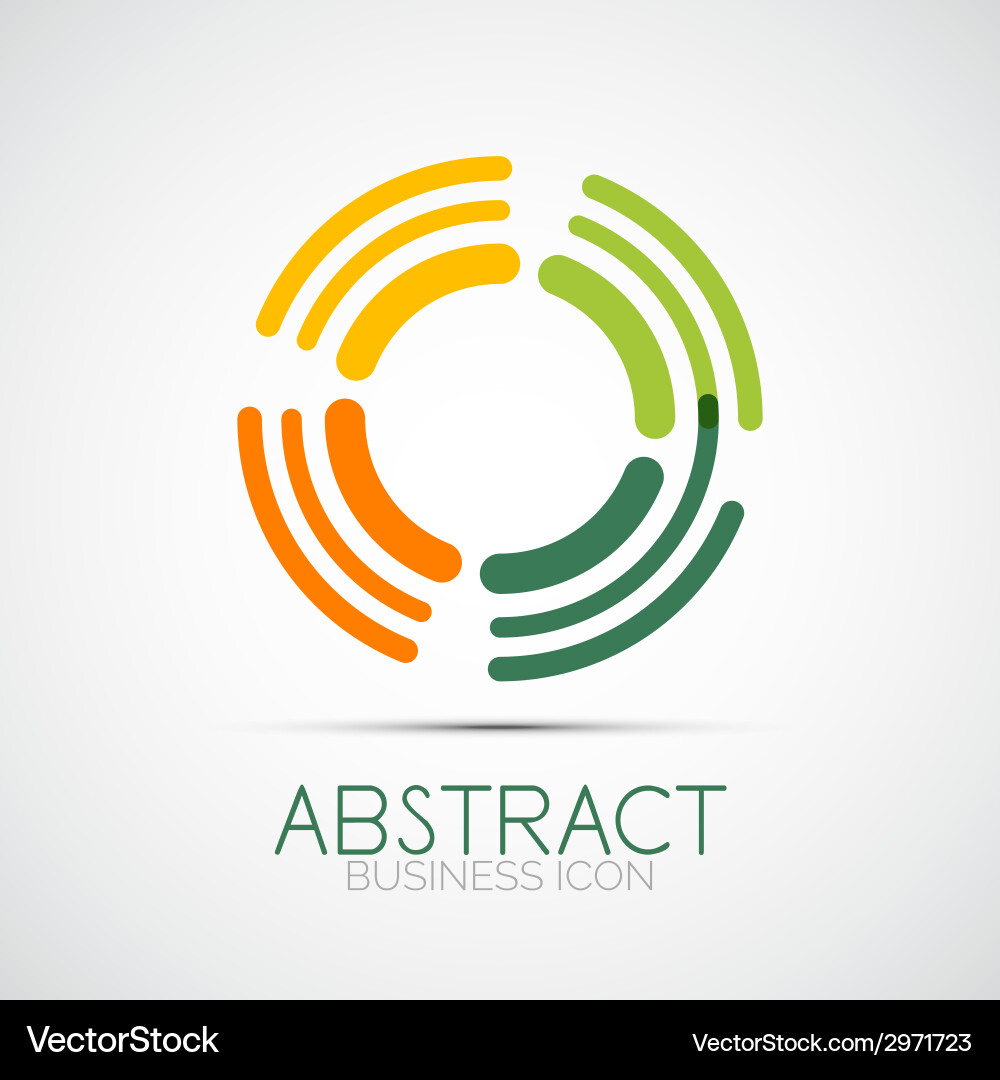 Line design loop logo vector image