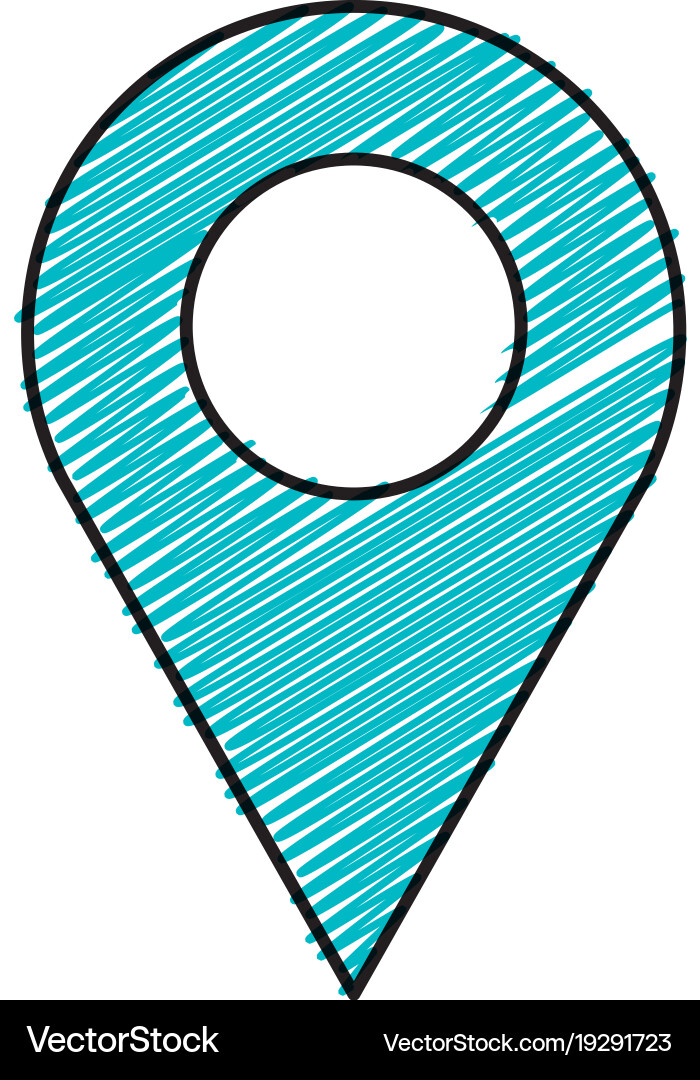Pin pointer location icon vector image