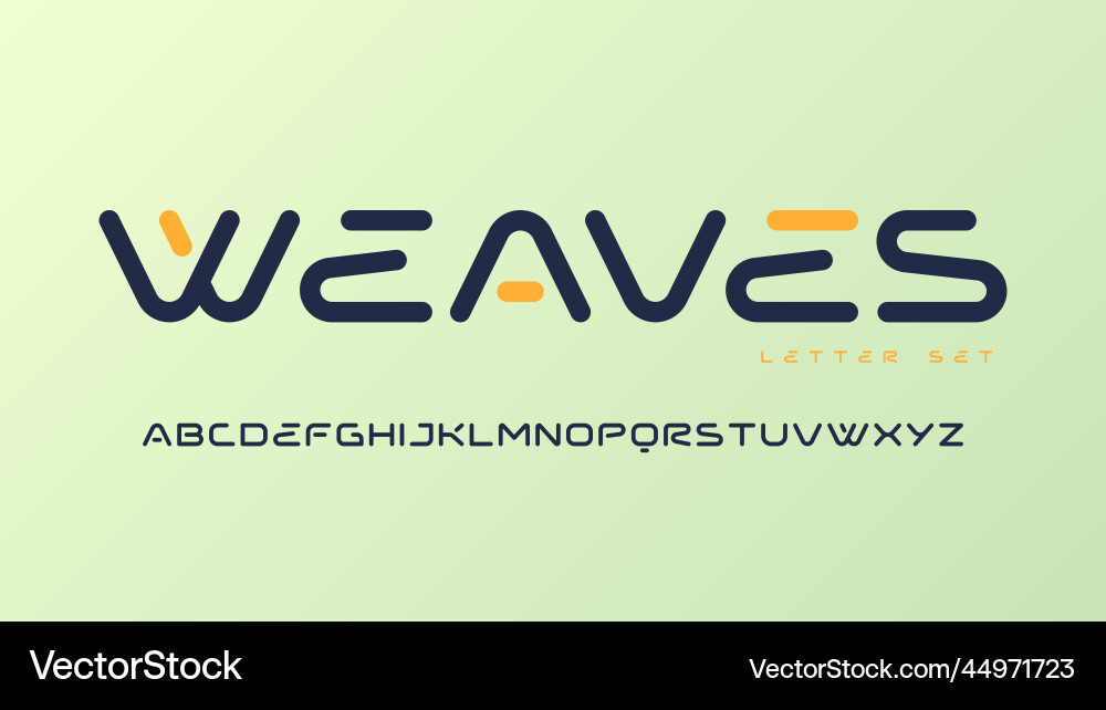 Rounded sans serif font uppercase letter Rounded sans serif font uppercase letter vector image