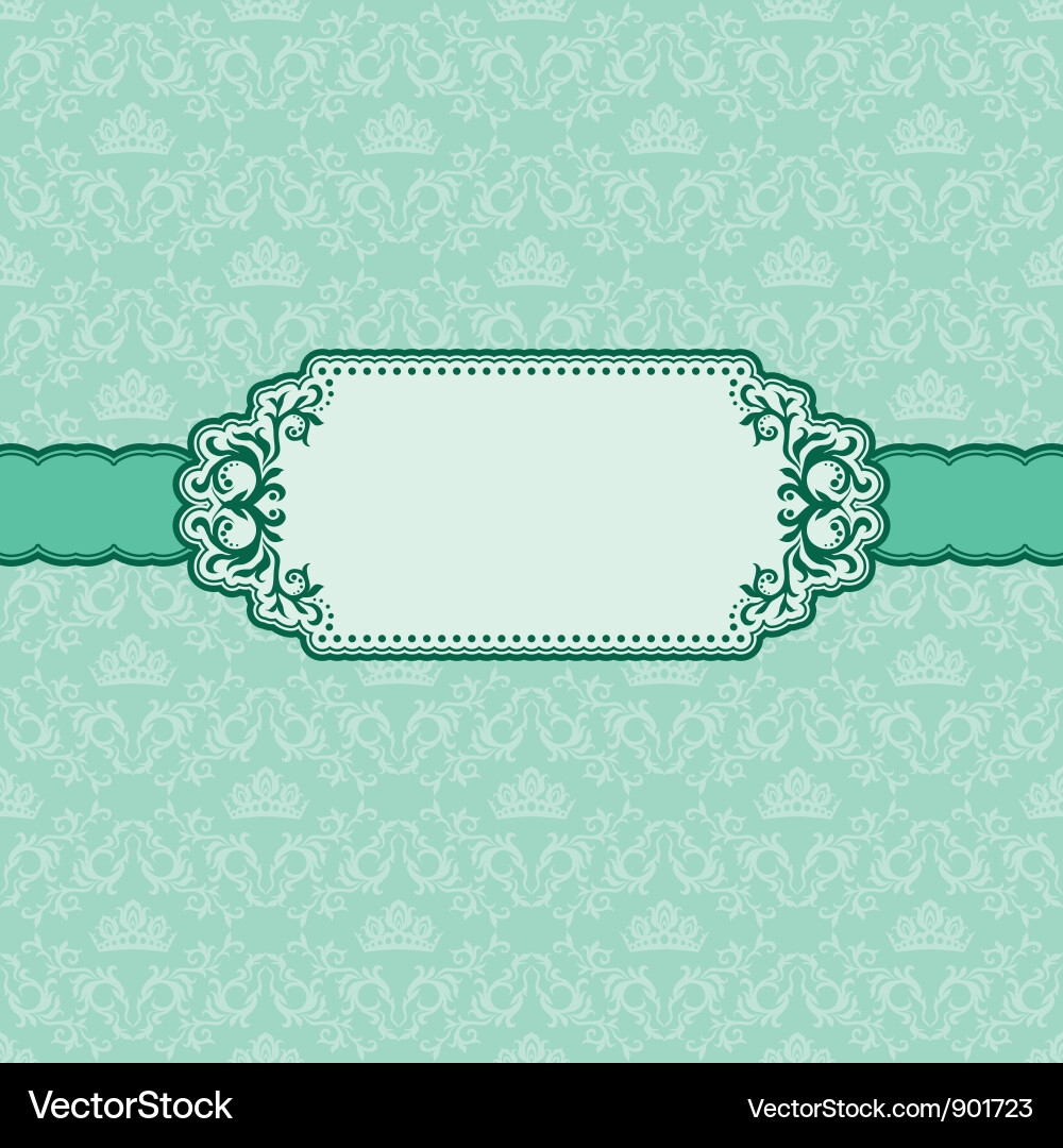 Template frame design for greeting card Vector Image