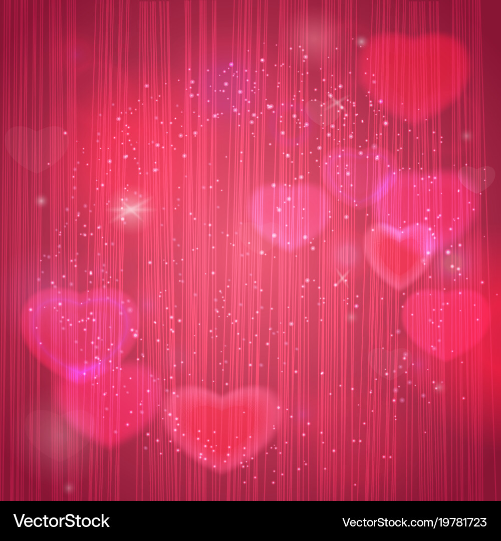 Valentines day background with stipe texture Vector Image