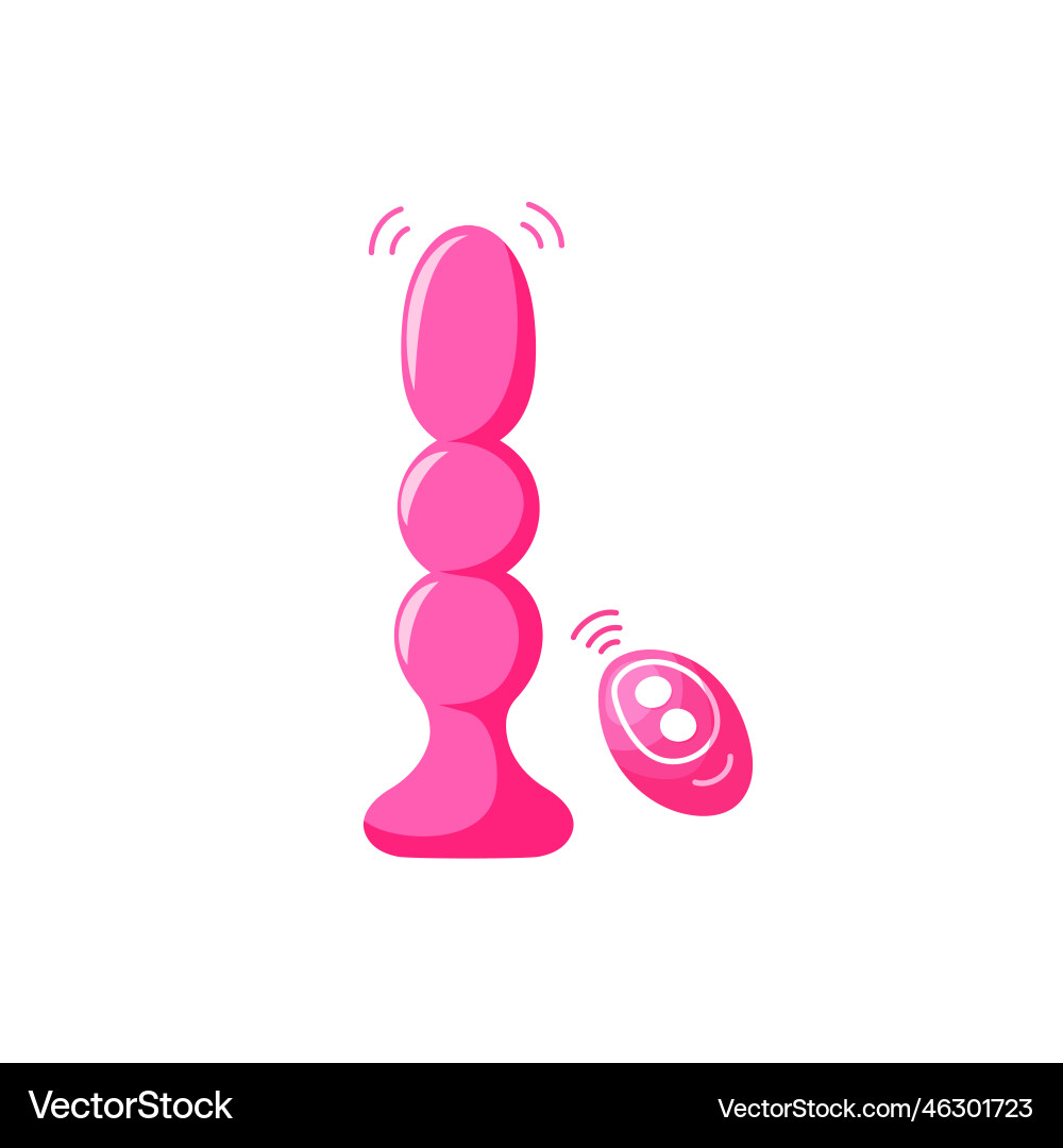 Vibator with controller Vector Image