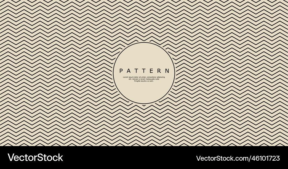 Zig zag straight wave abstract pattern design vector image
