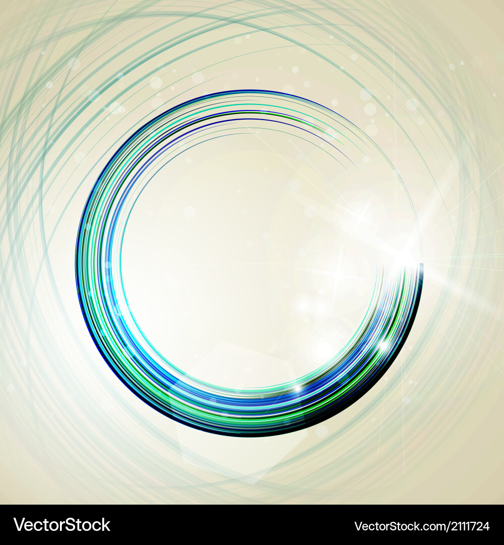 Abstract technology circles web design eps10 Vector Image