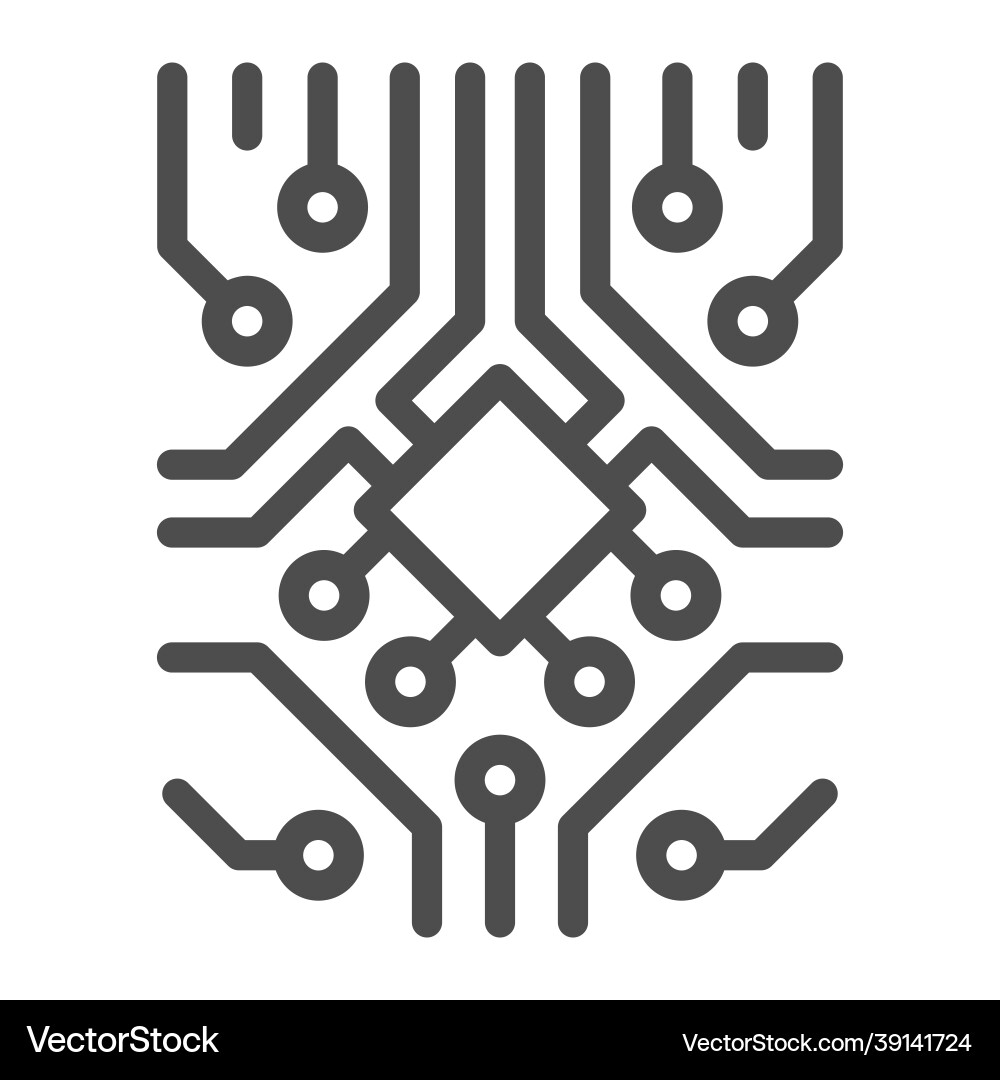 Analog Prozessorschaltung mit Diode und Mikrochip Analog Prozessorschaltung mit Diode und Mikrochip vektorbild