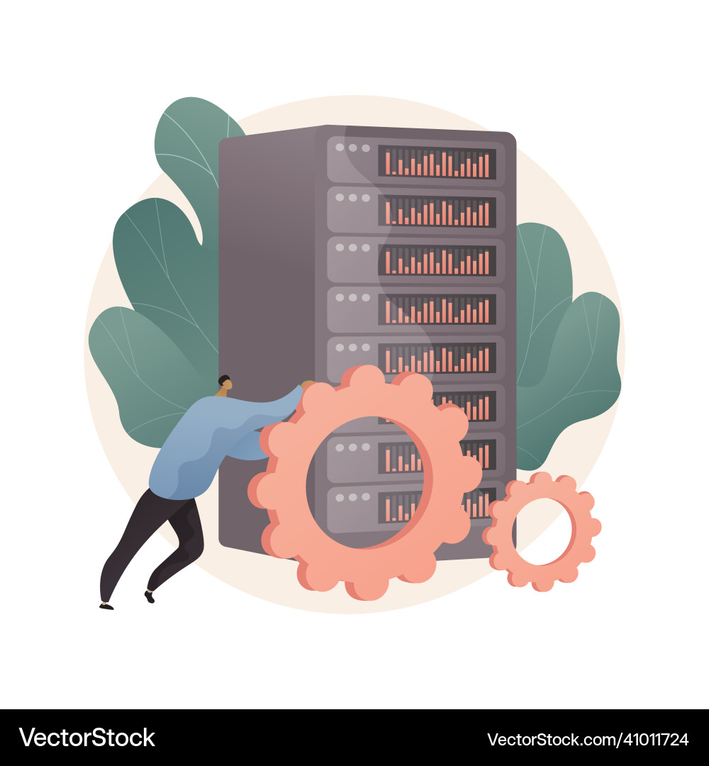 Big data job abstract concept Big data job abstract concept vector image