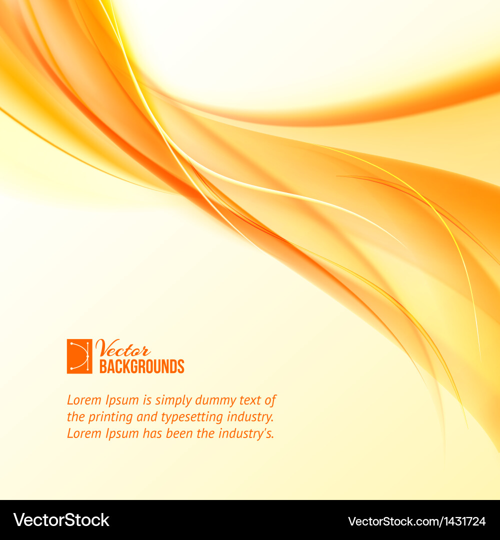 Dynamic Orange Gradient Background Vector Image