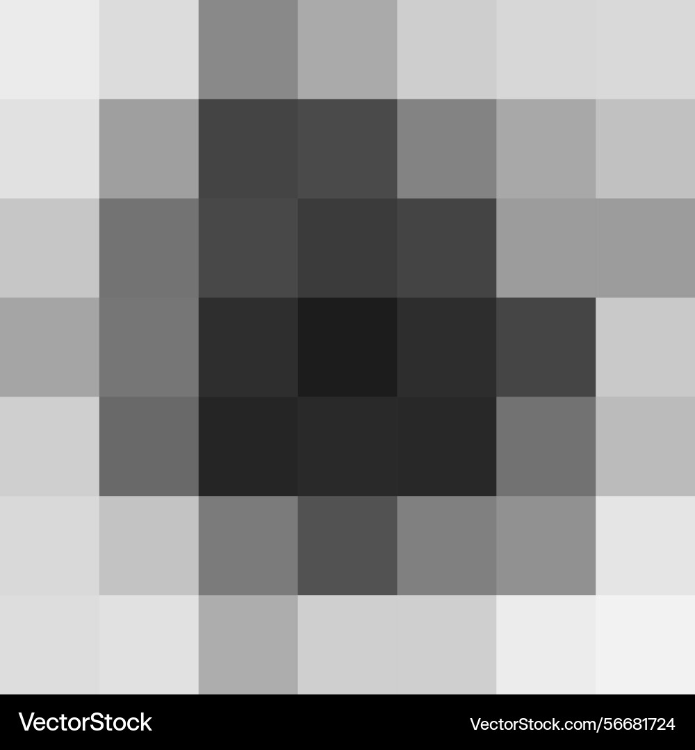 Fuzzy center pixel censor blur smooth elliptical vector image