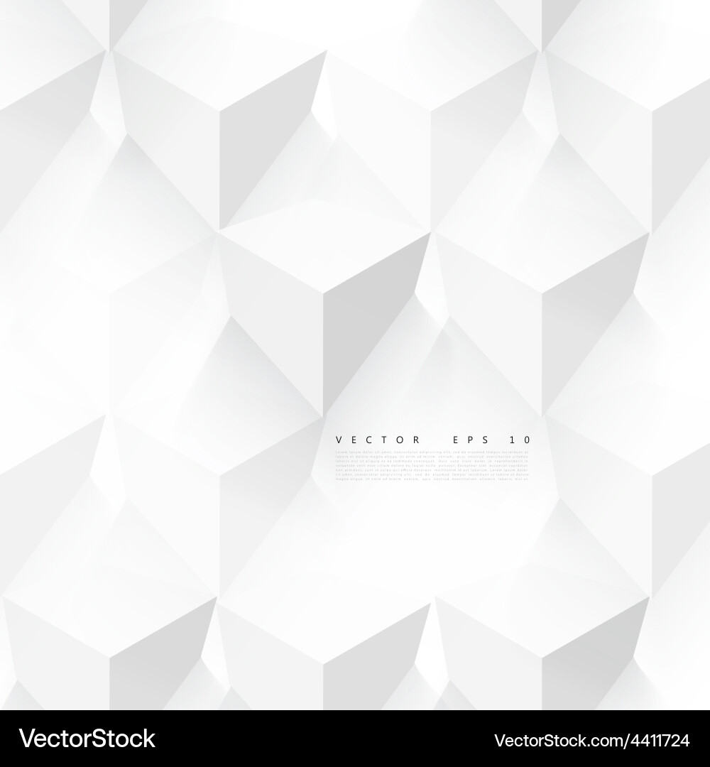 Gray Cube Pattern vector image