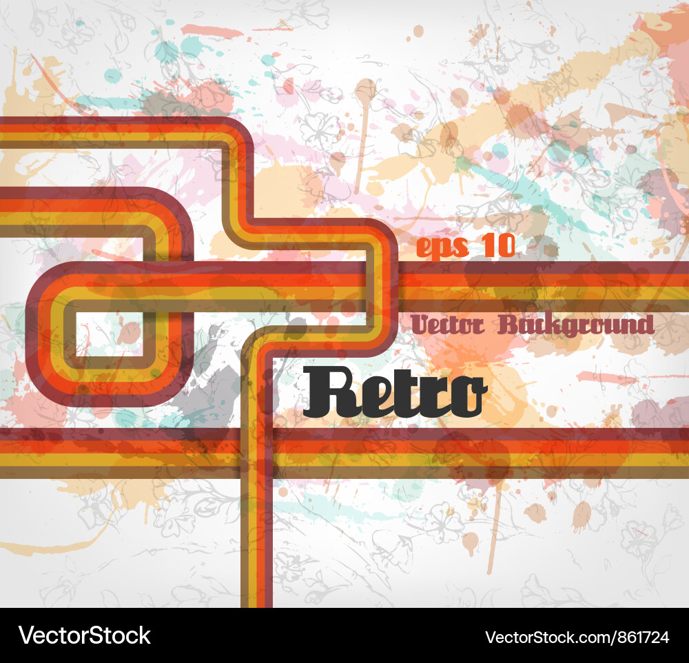 Grunge retro background Vector Image