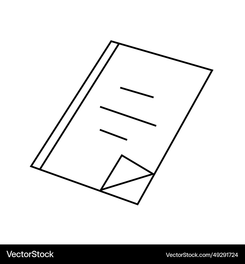 Notebook in doodle style Vector Image