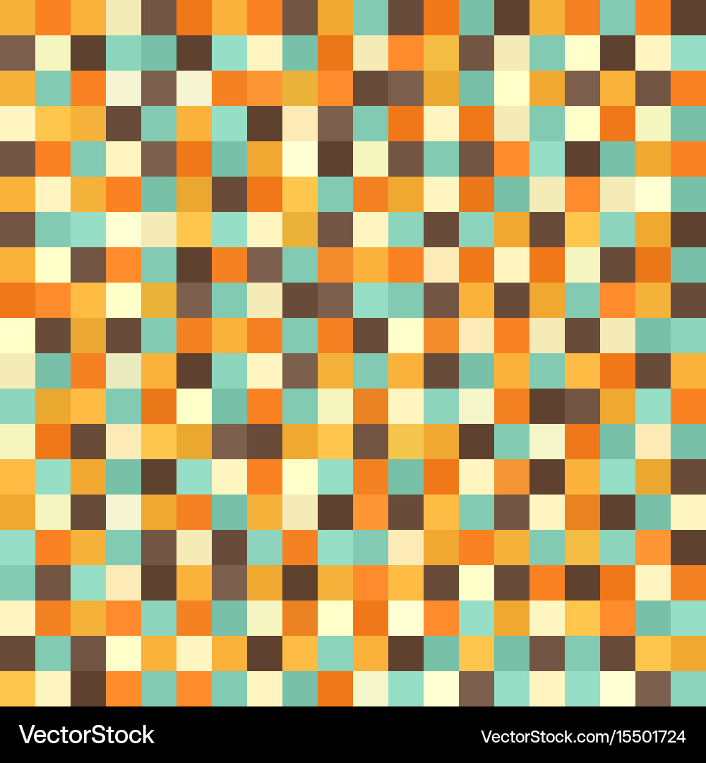 Pixel pattern seamless retro art background vector image