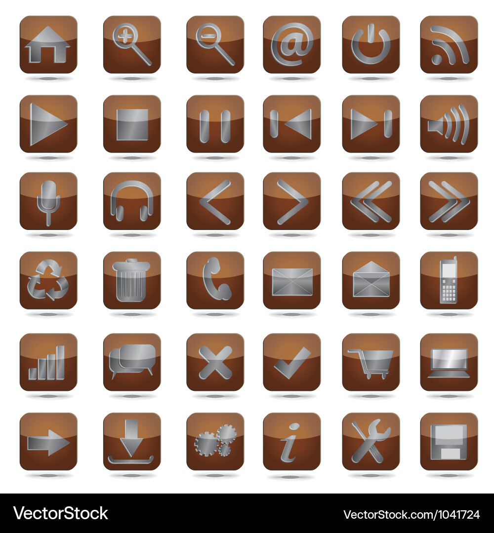 Web icons set Vector Image